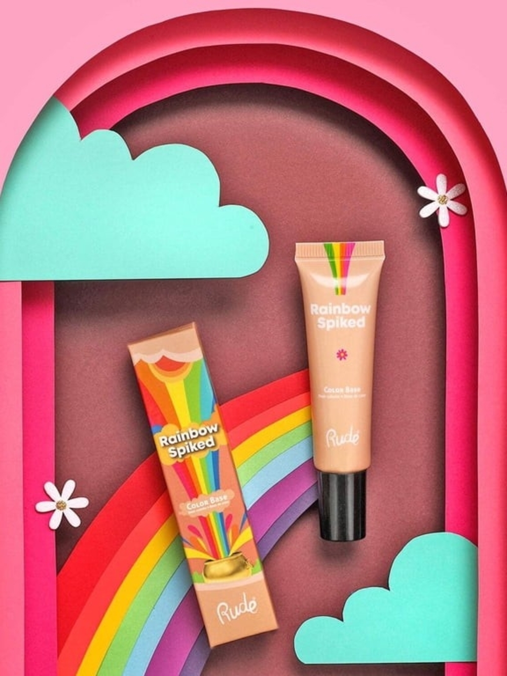 RUDE Rainbow Spiked Color Base - Peach Nude